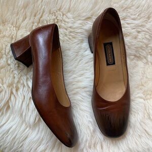 COACH Y2K ombré brown leather classic pump 5.5